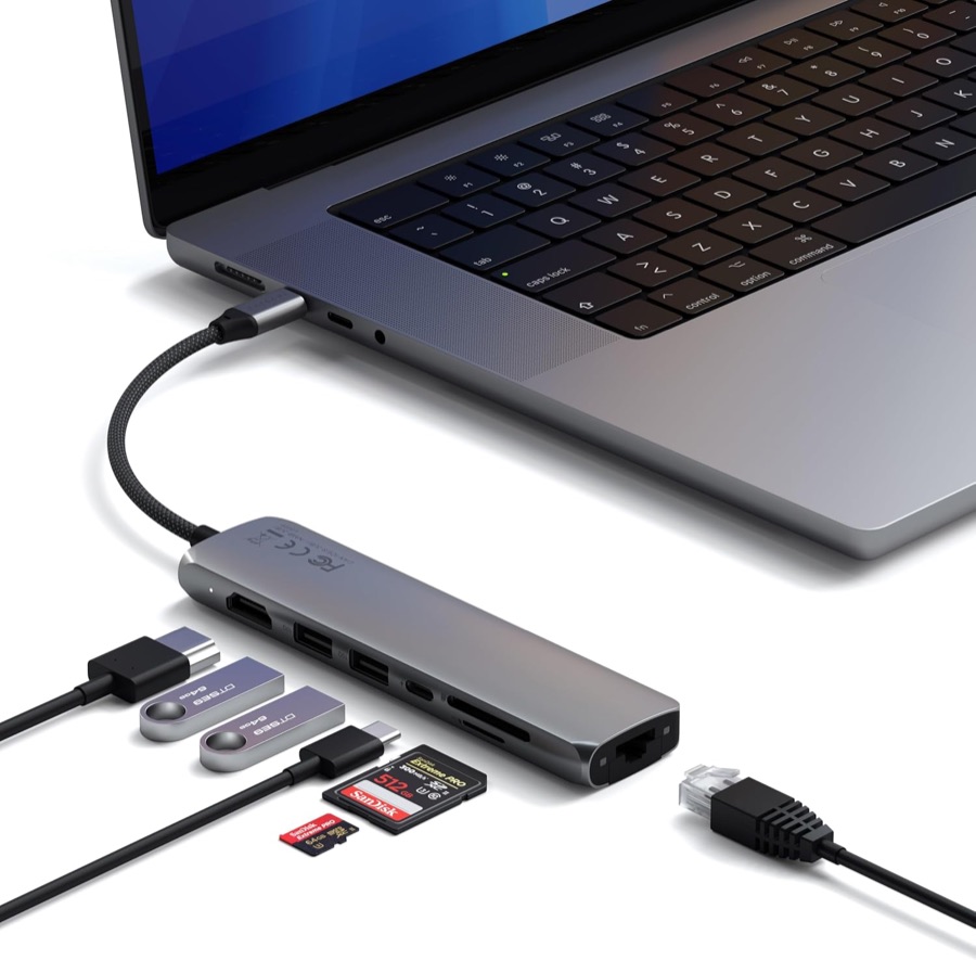 Satechi USB-C Slim 7-em-1